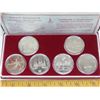 Image 1 : Union of Soviet Socialist Republics (USSR) 1980 Moscow Olympic Games one rouble coins. 6 one-rouble 