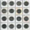 Image 1 : Lot of 16 Canadian Nickel Dollars. Includes 1968, 1969, 1970 Manitoba, 1972, 1973 PEI, 1974 Winnipeg