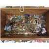 Image 6 : Cedar box with costume jewellery