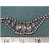 Image 5 : Rhinestone necklace and screw back earrings marked Continental