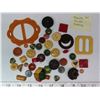 Image 1 : Lot of bakelite buckles and buttons