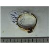 Image 3 : 10 kt gold ring with garnet, size 6