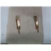 Image 2 : Pair of 10 kt gold pierced earrings