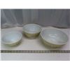 Image 1 : Pyrex Bowl set, 3 bowls, Forest Fancy pattern, 1981-86