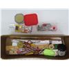 Image 2 : Wood drawer with rulers/sewing accessories