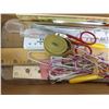 Image 3 : Wood drawer with rulers/sewing accessories