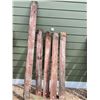 Image 1 : Five weathered barn boards for rustic crafts or singage - about 58"