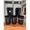 Image 1 : Lot of five plastic 5 gallon pails with handles, no lids