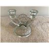 Image 1 : Vintage Jeanette Iris & Herringbone double candle holder.