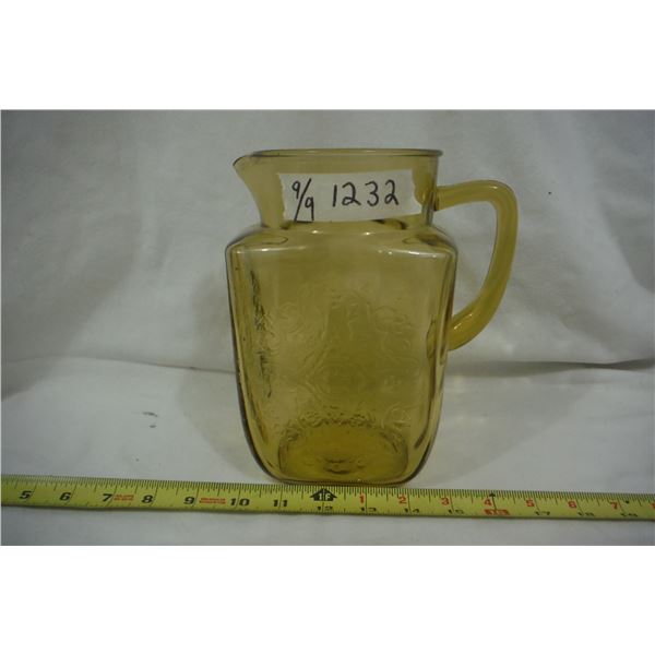 depression glass pitcher