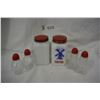 Image 1 : Vintage Range shakers & 2 set Red top S & P