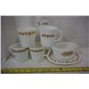 Image 1 : Corelle mugs, creamer and gravy boat with tray