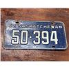 Image 1 : 1962 Saskatchewan license plate