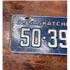 Image 2 : 1962 Saskatchewan license plate