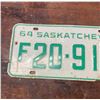 Image 2 : 1964 Saskatchewan license plate