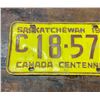 Image 2 : 1967 Saskatchewan license plate