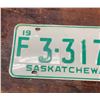 Image 2 : 1968 Saskatchewan license plate