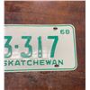 Image 3 : 1968 Saskatchewan license plate