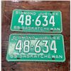 Image 1 : 1969 Pair of Saskatchewan license plates