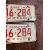 Image 3 : 1973 Pair of RCMP Saskatchewan license plate