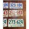 Image 3 : 1974-76 Pairs of Saskatchewan license plates
