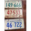 Image 3 : 1970-72 Saskatchewan license plates
