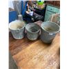 Image 1 : 3 Galvanized vintage pails