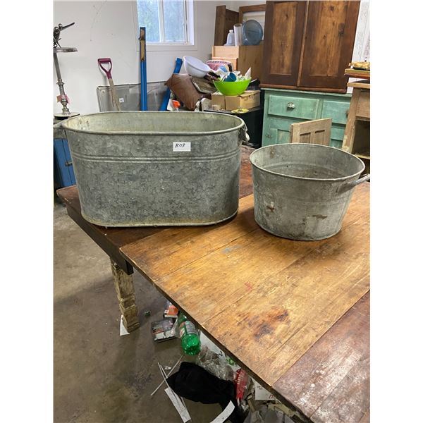 Galvanized boiler and tub - 13 