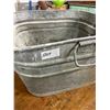 Image 2 : Square galvanized tub - 20"