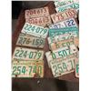 Image 2 : Bucket of 40 license plates - 1960s-1980s