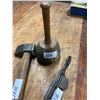 Image 4 : 3 pcs - Hand forged hammer, spokeshave, wooden dasher