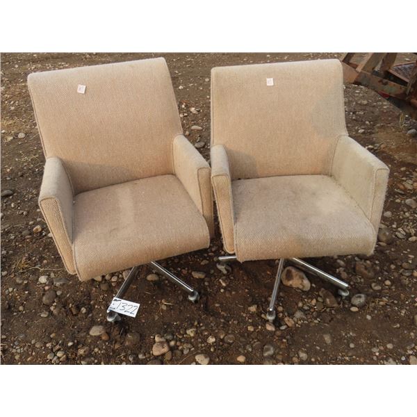 2 Padded Office Chairs 24 x 25 