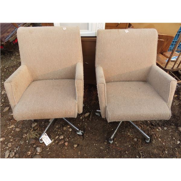 2 Padded Office Chairs 24 x 25 