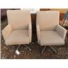 Image 1 : 2 Padded Office Chairs 24"x 25"