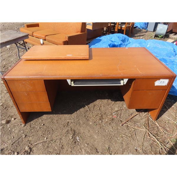 Office Desk 35 x 72 x 28.75  (matches lot: 1328, 1329, 1324 - part of a set)