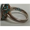 Image 3 : Two sterling siver rings, lot 2, blue stones
