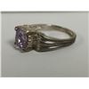 Image 3 : Two sterling silver rings, Lot 4, purple,pink