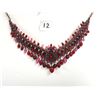 Image 1 : Beautiful vintage necklace, burgundy