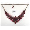 Image 2 : Beautiful vintage necklace, burgundy