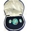 Image 2 : Sterling brooch & earrings in Birks case