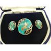 Image 4 : Sterling brooch & earrings in Birks case