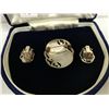 Image 5 : Sterling brooch & earrings in Birks case