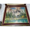 Image 5 : Two antique oil paintings, comes from Clagary Oil Co. 28"x24 & 28"x22"