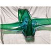 Image 5 : Blue-Green blown art glass, 28" long, 10" high