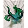 Image 4 : Blue-Green blown art glass, Duck 12"x12" very heavy