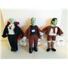 Image 1 : 3 Munsters Figurine Dolls Grandpa Eddie and Herman 9"