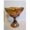 Image 5 : Carnival glass fruit bowl 8"Round 8"High