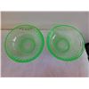 Image 2 : 2 URANIUM GLASS 5 ¾” BOWLS