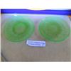 Image 1 : URANIUM GLASS SAUCER AND URANIUM GLASS DAINTY PLATE