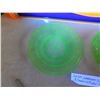 Image 3 : URANIUM GLASS SAUCER AND URANIUM GLASS DAINTY PLATE